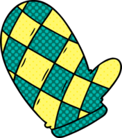 cartoon doodle of an oven glove png