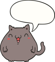 cartoon kat en tekstballon png