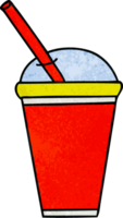 quirky hand drawn cartoon soft drink png