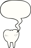 cartoon tooth and speech bubble png