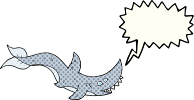 comic book speech bubble cartoon shark png