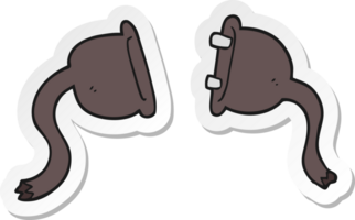 sticker of a cartoon electrical plugs png