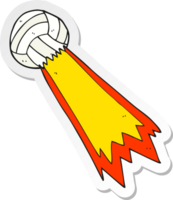 sticker of a cartoon soccer ball png