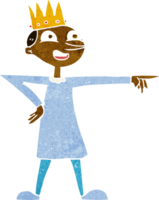 cartoon pointing prince png