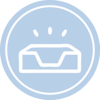 empty in tray circular icon png