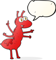 speech bubble cartoon ant png