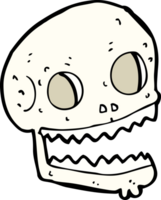 cartoon spookachtige schedel png