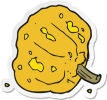 sticker of a cartoon squash png