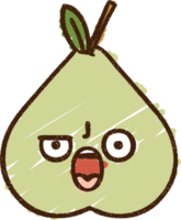 Pear Chalk Drawing png