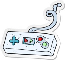 klistermärke av en tecknad serie spel kontrollant png