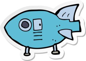 sticker of a cartoon space rocket png