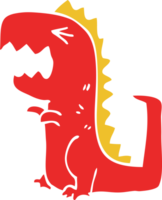 cartone animato doodle ruggente t rex png