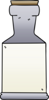 knäppa gradient skuggad tecknad potion flaska png