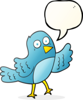 speech bubble cartoon bird png