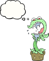 thought bubble cartoon carnivorous plant png