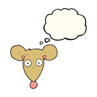 thought bubble cartoon mouse png