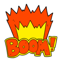 cartoon boom symbol png