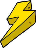 cartoon doodle thunder bolts png