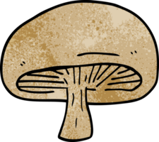 dessin animé doodle champignon châtaigne png