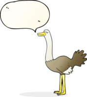 speech bubble cartoon ostrich png