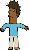 cartoon confused man png