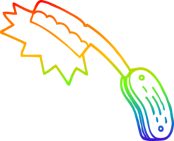 Regenbogen-Gradientenlinie Zeichnung Cartoon scharfes Rasiermesser png