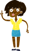 mulher de desenho animado com pergunta png