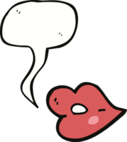 cartoon lips with speech bubble png