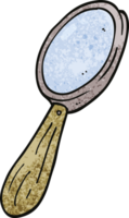 tecknad doodle förstoringsglas png