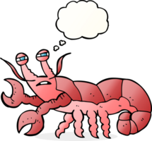 thought bubble cartoon lobster png