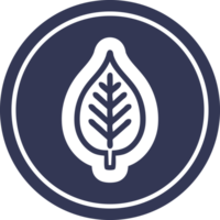 natuurlijk blad rond pictogram png