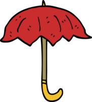 cartoon doodle open umbrella png