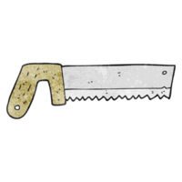 textured cartoon wood saw png