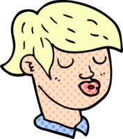 cartoon doodle of boys face png