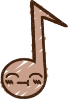 muzieknoot krijt tekening png