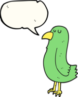speech bubble cartoon parrot png