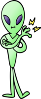 cartoon doodle alien png