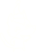 dibujo de tiza de lobo de navidad png