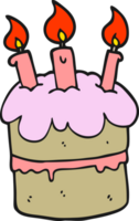 torta di compleanno dei cartoni animati png