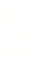 Chalk line drawing of an angry checklist png