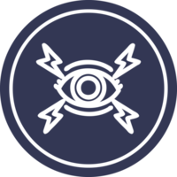 Mystiker Auge kreisförmig Symbol Symbol png