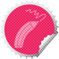 potlood tekening een lijn circulaire pellen sticker png