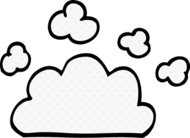 Cartoon-Doodle-Wetterwolke png