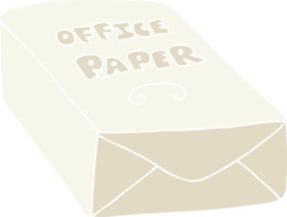 flat color illustration of office paper png