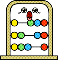 comic book style cartoon of a abacus png