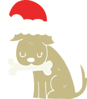schattige kerst hond png