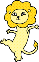 leone di doodle del fumetto png