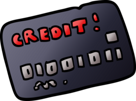 cartoon doodle credit card png