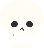 hand drawn cartoon doodle of a skull head png