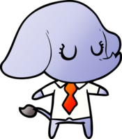 éléphant de dessin animé mignon png